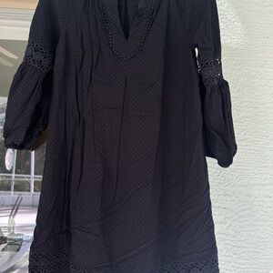 Elegant Black Long Sleeve Dress